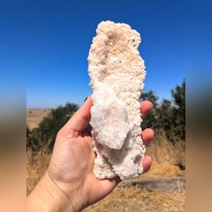 Pink Halite Salt Crystal Cluster Handpicked Quality Trona Mineral